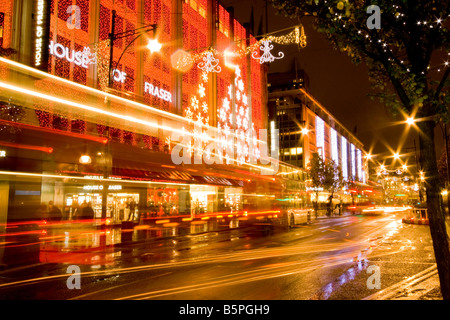 Christmas Lights in Oxford Street Stock Photo