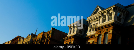 Panorama of the historic skyline along Barrington Street in Halifax, Nova Scotia. Stock Photo