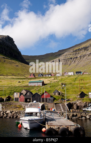 Syðradalur, Kalsoy Island. Faroe Islands Stock Photo
