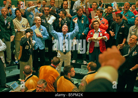 New York Board of Trade commodities floor Stock Photo