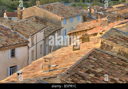 Roof tops St Saturnin les Apt Provence France Stock Photo