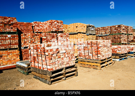 Building Materials / Stacked Pallets of used Building ...