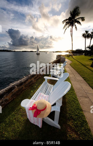 Romantic Sunset, Hamilton Bermuda Stock Photo