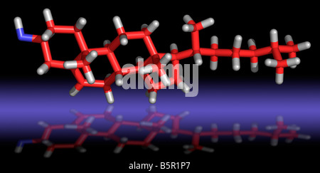 Cholesterol Molecule Stock Photo