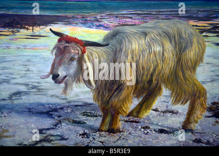 Scapegoat by William Holman Hunt 1854-1855 interior Lady Lever Gallery Port Sunlight Model Village Wirral Peninsula Merseyside Stock Photo