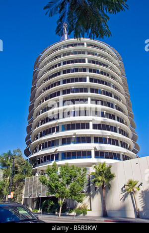 Capitol Records major United States based record label, owned by EMI  Hollywood, Los Angeles CA California headquarters building Stock Photo