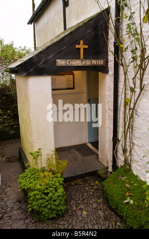 Chapel of St Peter in the coastal village of Clovelly North Devon England UK Stock Photo