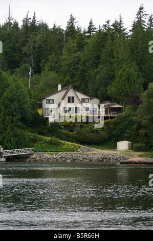 West Coast house in Bamfield, Vancouver Island, BC, Canada Stock Photo