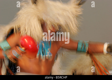 Zuni Indian doing a Buffalo dance Stock Photo