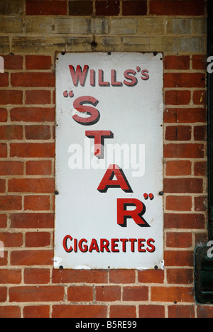 Sign on a railway station at County School Norfolk 2008 Stock Photo