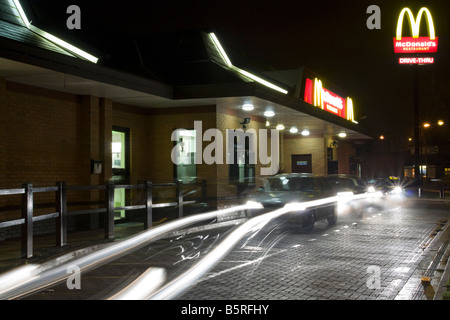 Mcdonalds Drive-Thru - Milton Keynes - Buckinghamshire Stock Photo