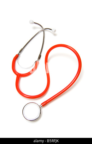 stethoscope isolated on a white studio background Stock Photo