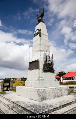 The memorial to the 1914 battle of the Falklands in Port Stanley Falkland Islands Stock Photo