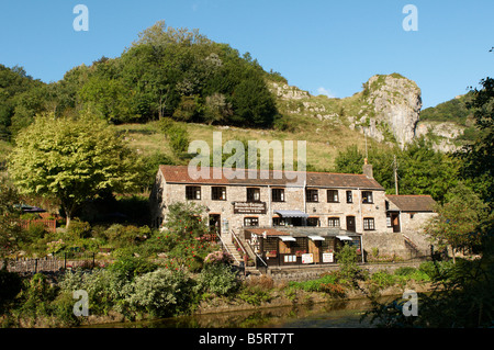 Hillside Cottage morning coffee lunch time snacks cream teas and gifts Cafe in Cheddar Gorge Somerset UK Stock Photo