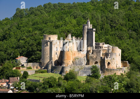 Chateau de Bonaguil in Lot et Garonne, France, Europe Stock Photo