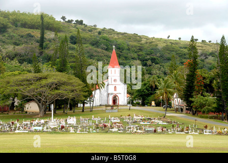 Sacré coeur church Cié New Caledonia Stock Photo