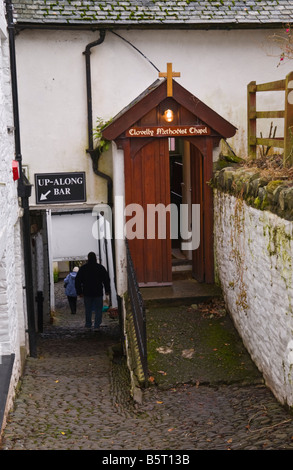 Methodist Chapel in the coastal village of Clovelly North Devon England UK Stock Photo