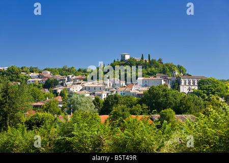 The medieval town of Montaigu-de-Quercy in Tarn et Garonne, Southwest France, Europe Stock Photo