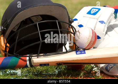Cricket equipment for batsman, London, UK. Stock Photo