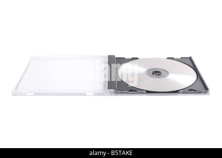 DVD case isolated on a white background Stock Photo