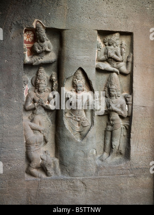 Kailasanatha Temple carved from basalt monolith Ellora Caves India ...