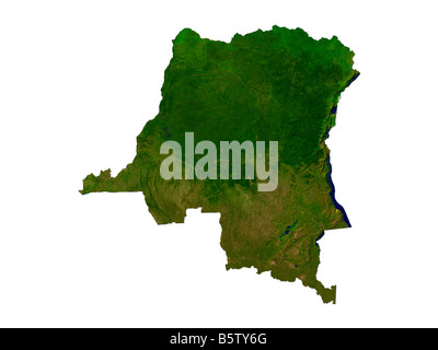 Geographic map of Democratic Republic Congo Stock Photo - Alamy