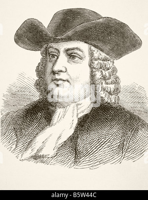 William Penn, 1644 - 1718.  English writer and religious thinker belonging to the Religious Society of Friends (Quakers) Stock Photo