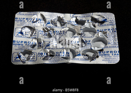 empty tablet packet Stock Photo