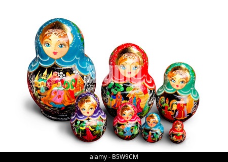 Russian Matreshkas Stock Photo