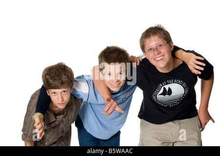 Three young boys Stock Photo
