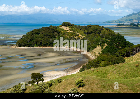 Golden Bay, near Cape Farewell, South Island, New Zealand Stock Photo