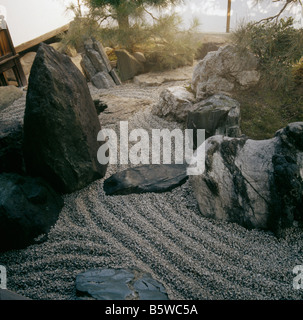 Kyoto Daitoku-Ji Daisen-In Rock Garden Stock Photo