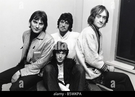 TRAFFIC  UK group in September 1967 with from left Chris Wood, Steve Winwood,  Jim Capaldi seated and David Mason Stock Photo