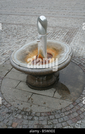 Mineral Water source in Karlovy Vary Czech Mineral water resort Czech Stock Photo