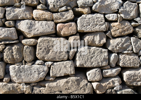 Stone wall closeup Stock Photo