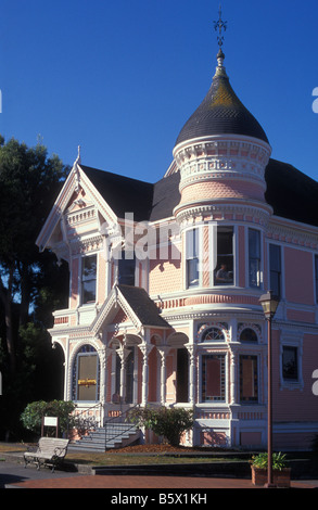 The Pink Lady House in Eureka California USA Stock Photo - Alamy