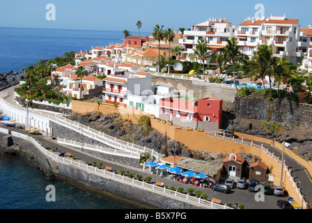 Seafront apartments, Puerto de Santiago, Tenerife, Canary Islands, Spain Stock Photo