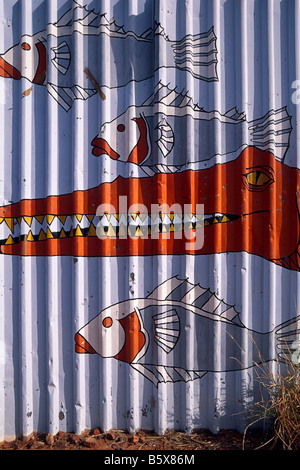 Mural, Wyndham, Western Australia Stock Photo