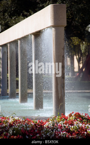 San Antonio's HemisFair Park, waterfall fountain Stock Photo