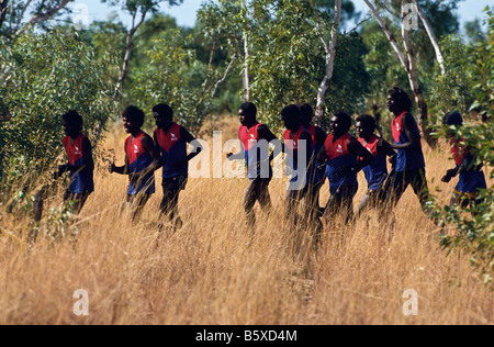 Aboriginal sports carnival, outback Australia Stock Photo