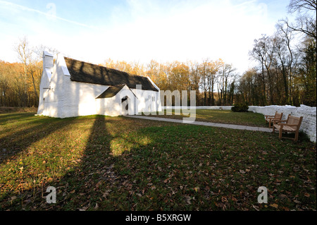 St Teilo's church, Museum of Welsh Life, St Fagans, Cardiff, Wales, UK, Great Britain Stock Photo