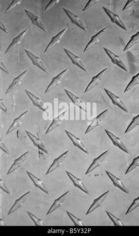 Closeup of real diamond plate material this is a photo not an illustration Stock Photo