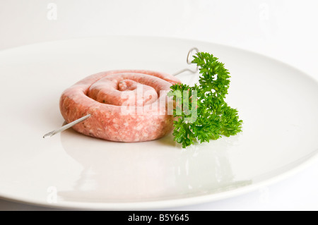 fried sausage curl Stock Photo