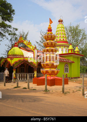 Hindu Temple at Baga Beach, Goa, India Stock Photo