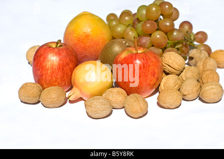 Healthy food on white background Stock Photo