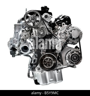 License available at MaximImages.com - Internal combustion engine 2.0T VW Stock Photo