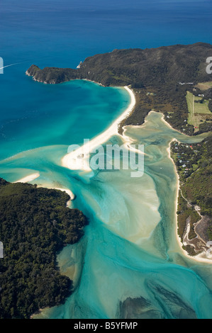 Awaroa Bay Awaroa Inlet and Holiday Homes Abel Tasman National Park ...