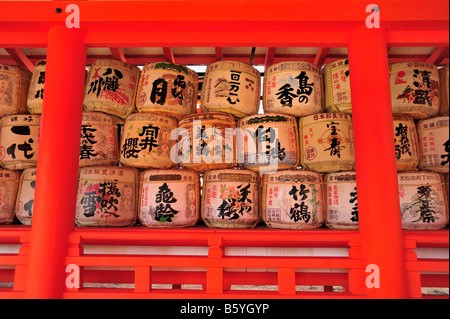 Itsukushima Jinja, Miyajima cho, Hatsukaichi, Hiroshima Prefecture, Japan Stock Photo