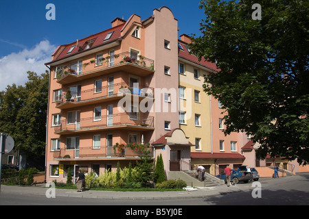 Modern apartment building Slupsk Poland Stock Photo