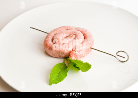 fried sausage curl Stock Photo